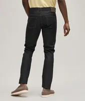Slim Fit Washed Five-Pocket Cotton-Blend Jeans