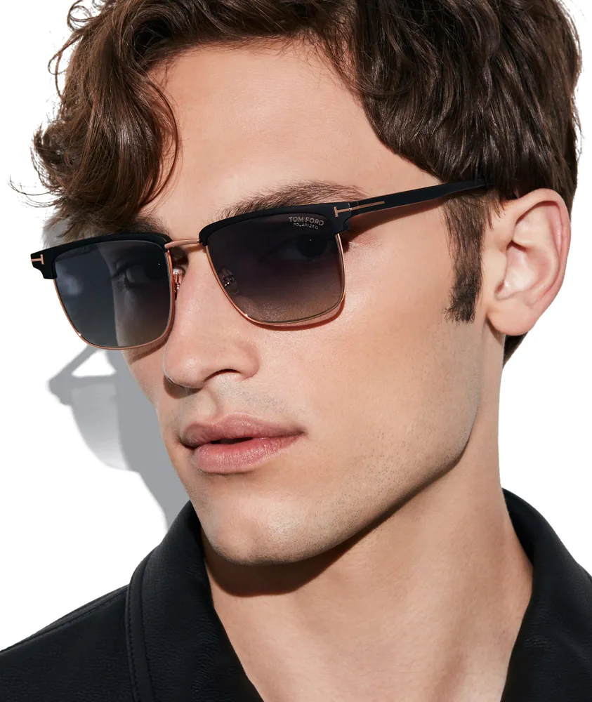 Hudson Square Clubmaster Frame Sunglasses