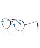 Blue Block Pilot Frame Glasses