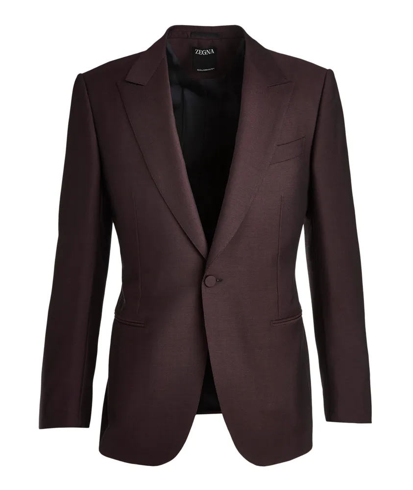 AchillFarm Wool-Mohair Twill Evening Jacket