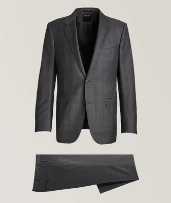 Sartorial Wool Plaid Suit