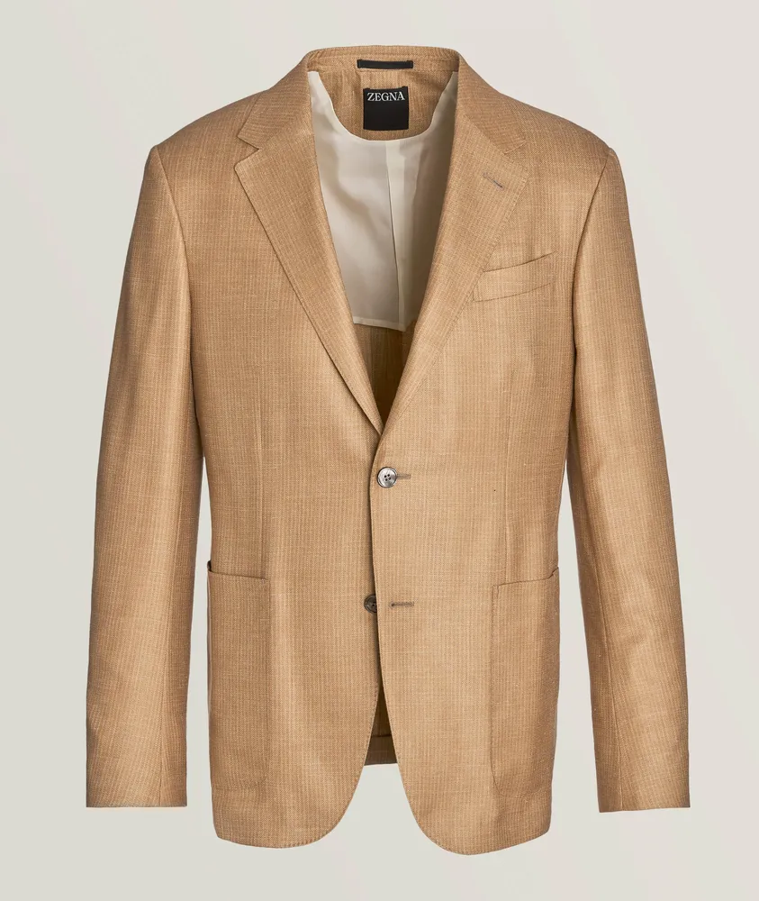 Mélange Silk, Cashmere & Linen Sport Jacket