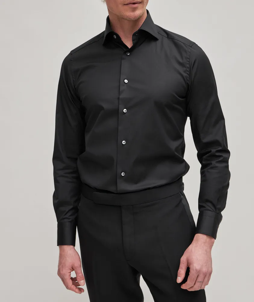 Sartorial Comfort Stretch-Cotton Dress Shirt