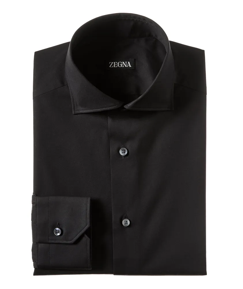 Sartorial Comfort Stretch-Cotton Dress Shirt