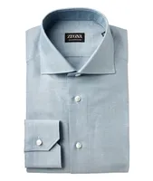 Brushed Cotton, Linen & Silk Dress Shirt