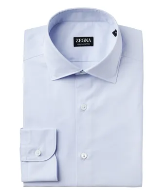 Solid Cotton Sport Shirt