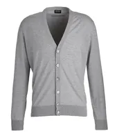 High Performance Wool Button Cardigan