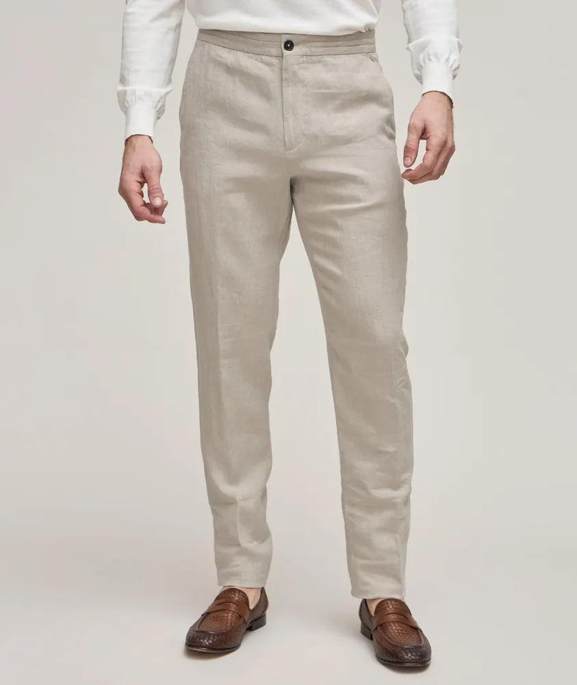 Linen Drawstring Pants