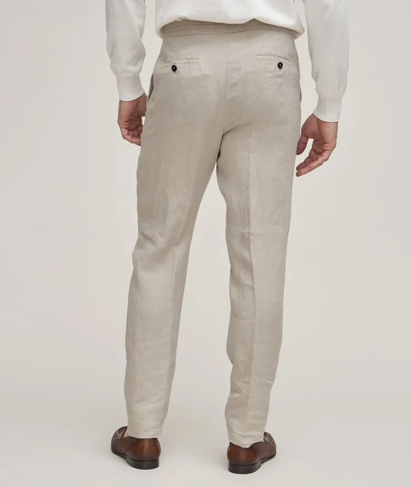 Linen Drawstring Pants