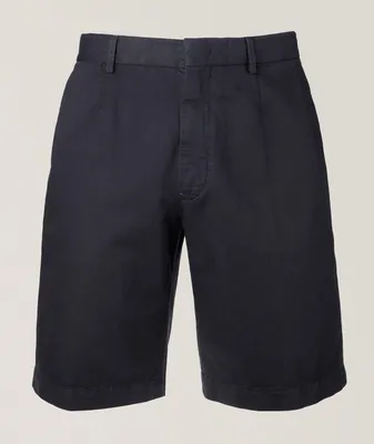 Chino Cotton-Linen Shorts