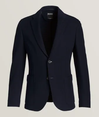 Jerseywear Wool-Cotton Honeycomb Sport Jacket