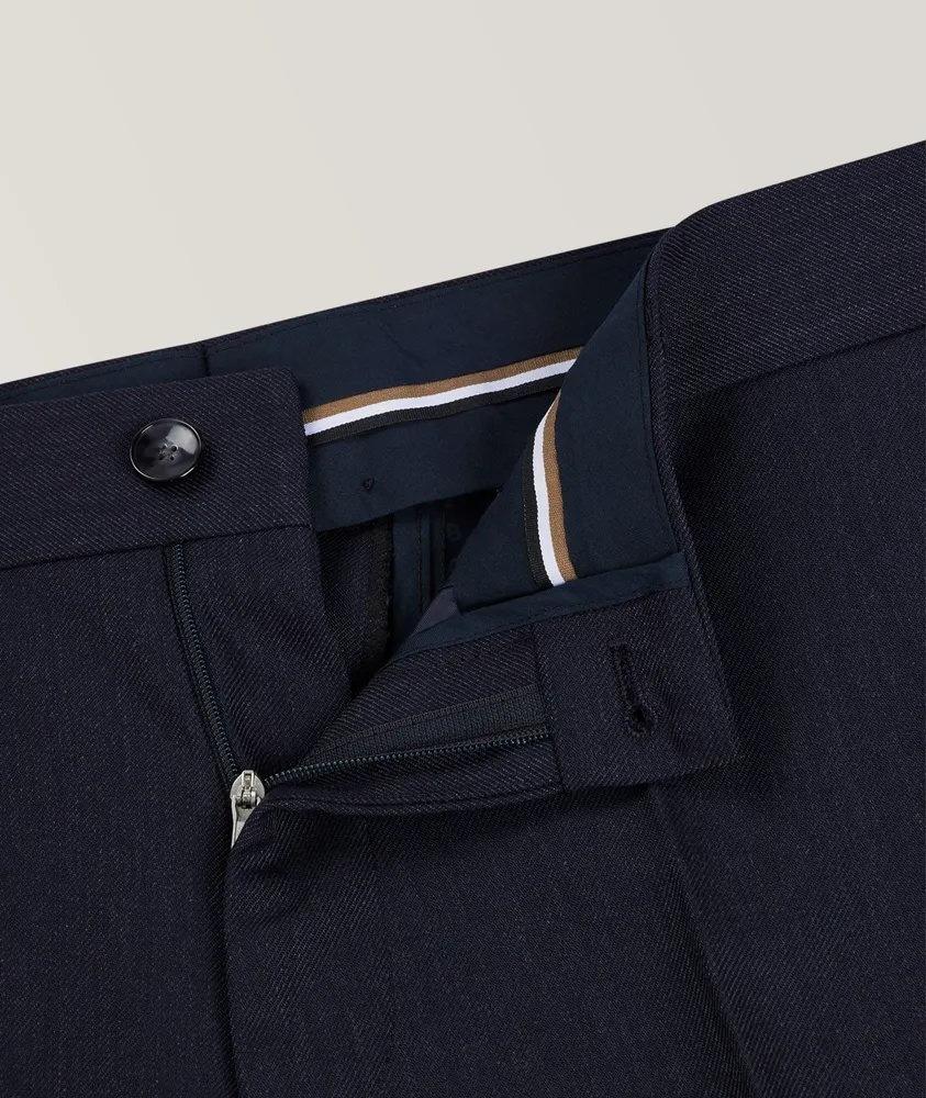 Slim-Fit Virgin Wool Trousers