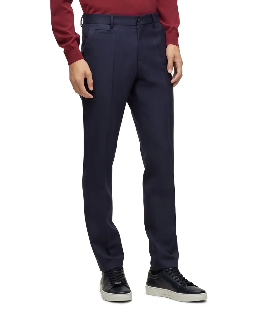 Slim-Fit Virgin Wool Trousers