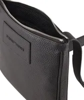 Flat Tumbled Leather Shoulder Bag