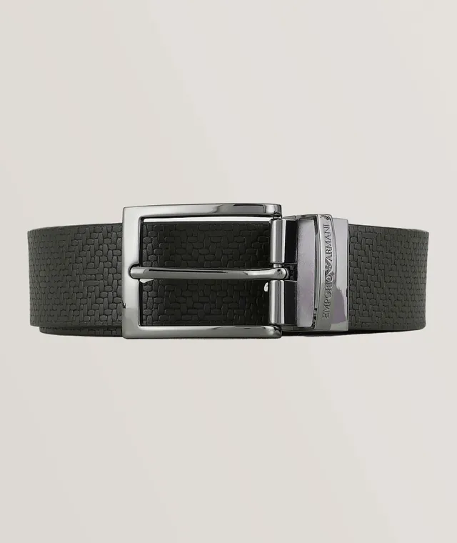 Belt and wallet leather set by Emporio Armani