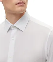 Slim-Fit Italian Cotton Jersey Dress Shirt