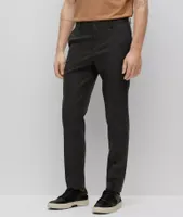 Micro-Pattern Wool-Blend Trousers