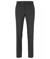 Micro-Pattern Wool-Blend Trousers