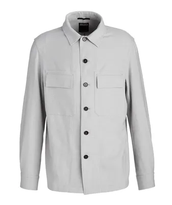 Oasi Cashmere-Linen Overshirt
