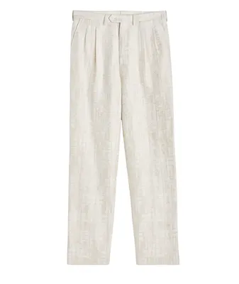 Jacquard Weave Technical-Blend Dress Pants