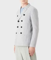 Jacquard Stretch Cashmere-Silk Blend Sport Jacket