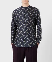 Geometric Silk Dress Shirt