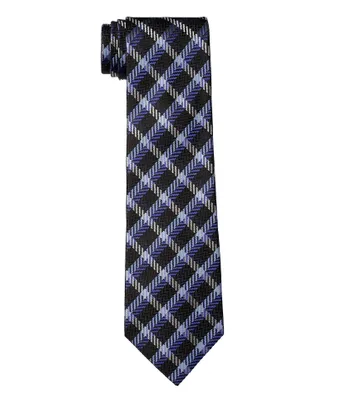 Checkered Silk Tie