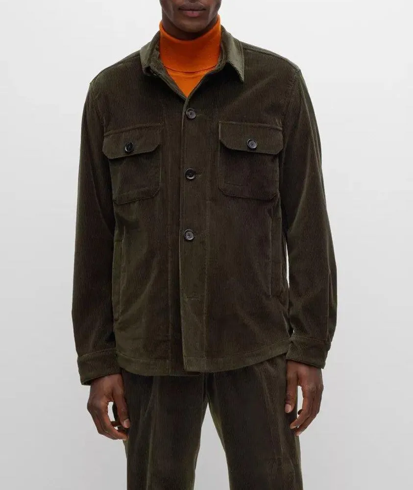 Corduroy Stretch-Cotton Overshirt