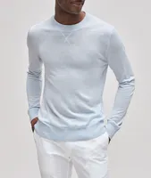 Wool-Silk & Cashmere Crewneck Sweater