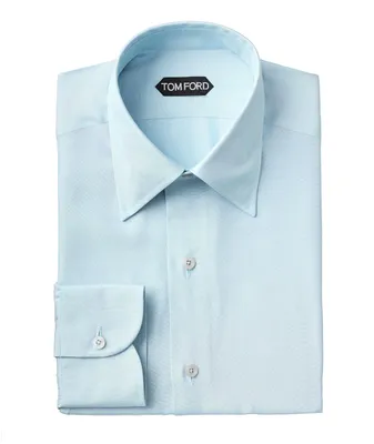 Tom Ford Slim Fit Silk-Blend Dress Shirt | Square One