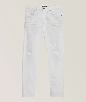 Slim-Fit Japanese Selvedge Cotton Blend Jeans