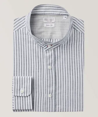 Bengal Stripe Cotton-Linen Sport Shirt