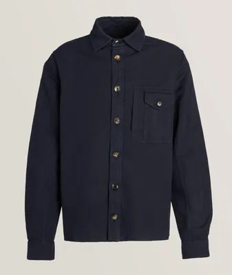 Linen-Cotton Shirt Jacket