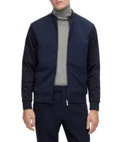 Reversible Cotton-Blend Zip-Up Sweater