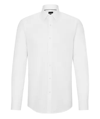 Slim-Fit Jacquard Monogram Cotton Shirt