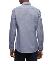 Slim-Fit Neat-Pattern Dress Shirt