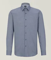 Slim-Fit Neat-Pattern Dress Shirt