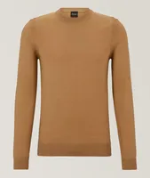 Wool, Silk & Cashmere Crew Neck Sweater