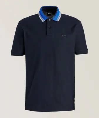 Contrast Tipped Mercerized Cotton Polo