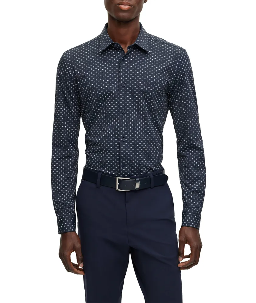 Neat Stretch-Fabric Sport Shirt