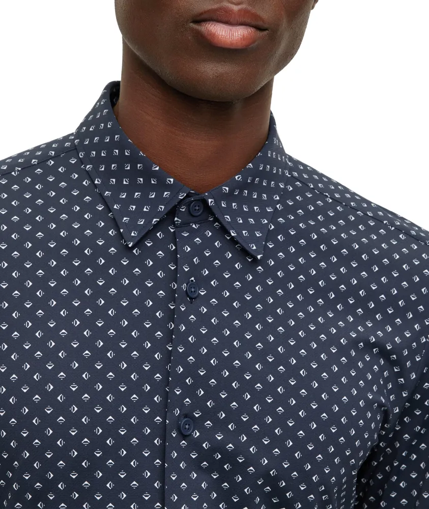 Neat Stretch-Fabric Sport Shirt