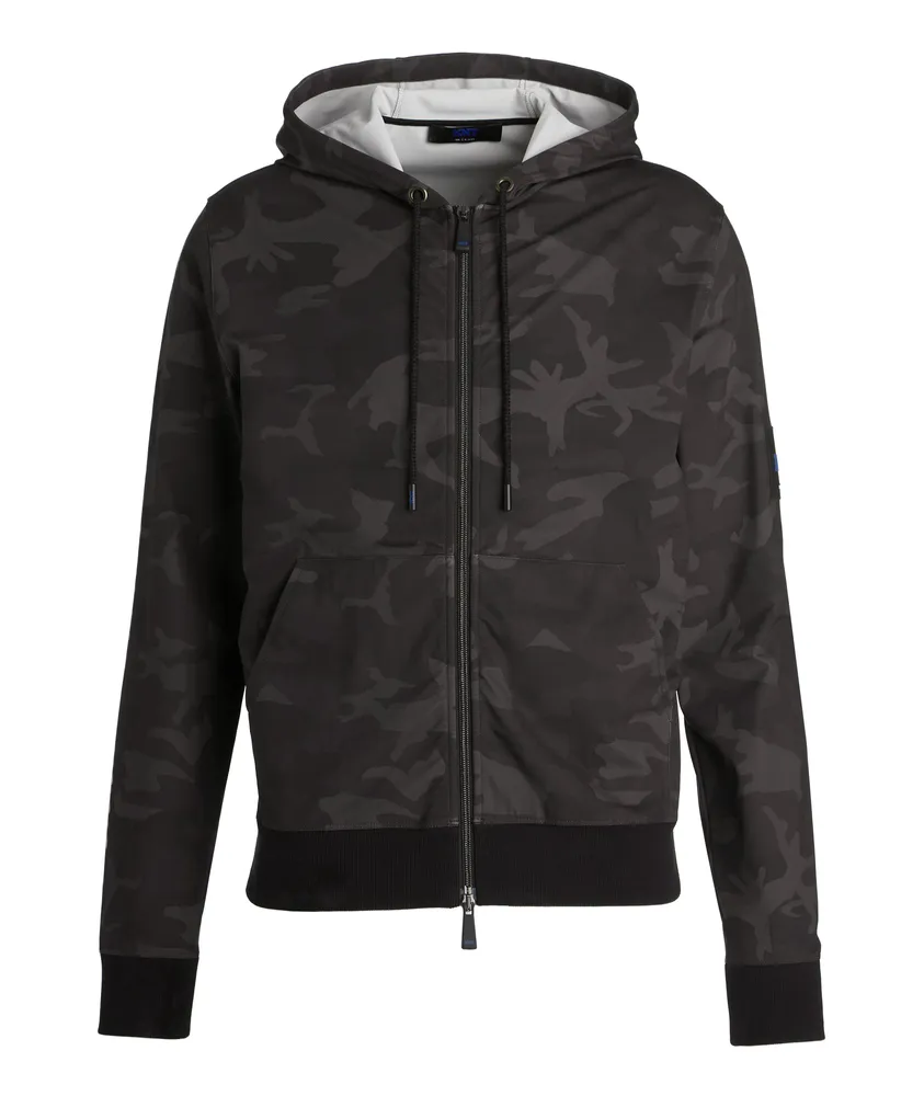KNT Camouflage Zip-Up Hooded Sweater