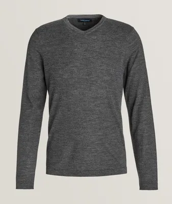 Extra-Fine Merino Wool V-Neck Sweater