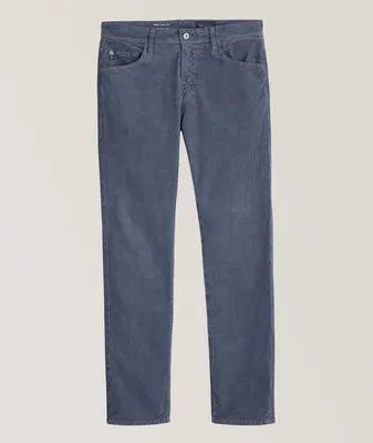 Tellis Crosshatch Stretch-Cotton Jeans
