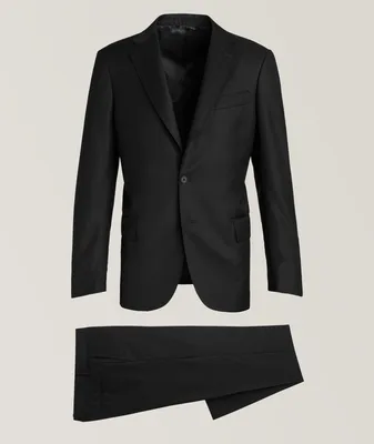 Slim-Fit Micro Check Wool Suit
