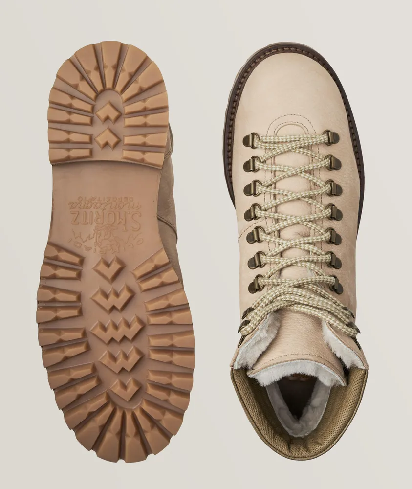 Suede Lace-Up Hiking Boot