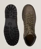 Suede Lace-Up Hiking Boots