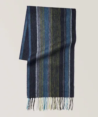 Multi-Striped Wool Scarf