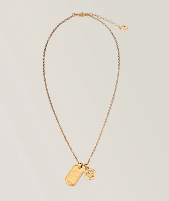 Gold Necklace with Square Onyx Pendant – Nialaya Jewelry