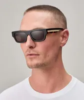 90s Inspired Rectangular Frame Sunglasses